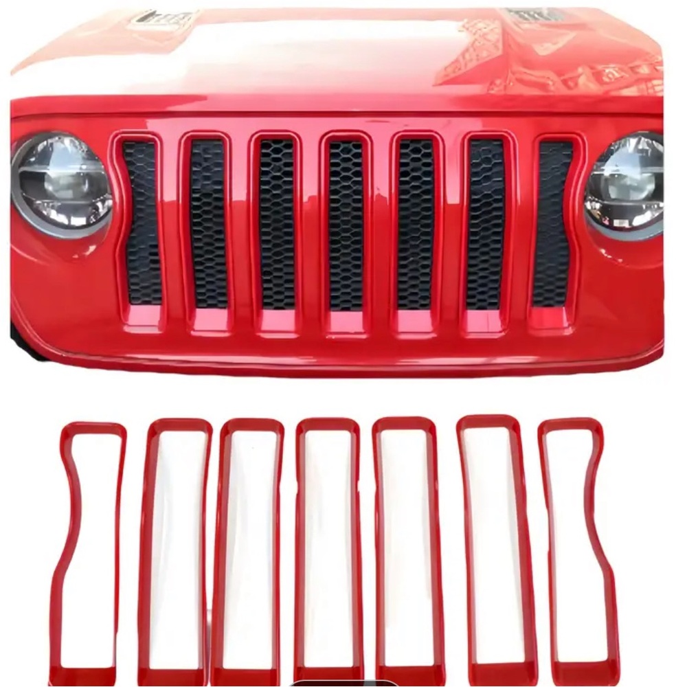 Red Car Grille Inserts
